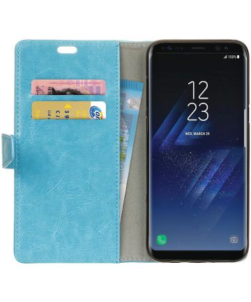 Samsung Galaxy S8 Portemonnee Hoesje Blauw Hoesjes
