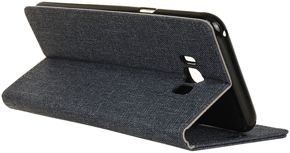 Samsung Galaxy S8 Plus Linnen Portemonnee Hoesje Donker Blauw afbeelding 10