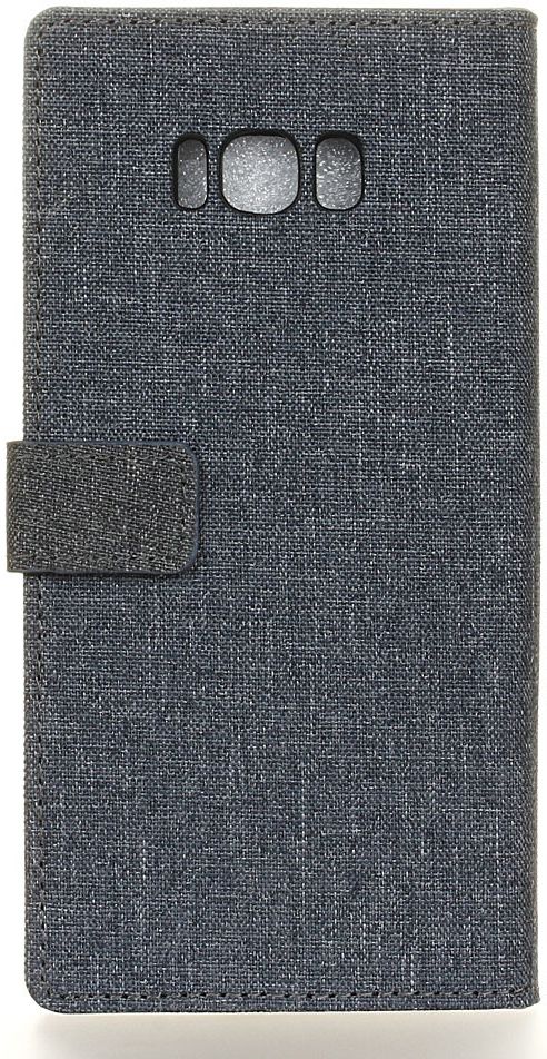 Samsung Galaxy S8 Plus Linnen Portemonnee Hoesje Donker Blauw afbeelding 7