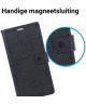 Echt Leren Samsung Glaxy S8 Plus Hoesje Zwart