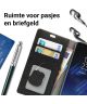 Echt Leren Samsung Glaxay S8 Hoesje Zwart