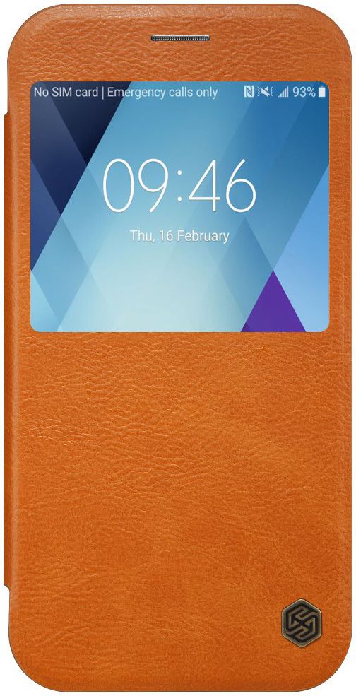 Nillkin Qin Book Case Samsung Galaxy A5 (2017) Bruin afbeelding 1