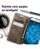 Huawei P8 Lite (2017) Vintage Portemonnee Hoesje Bruin