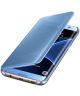 Samsung Galaxy S7 Edge Clear View Flip Case Blauw
