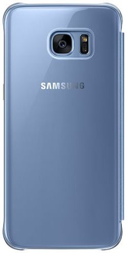 Samsung Galaxy S7 Edge Clear View Flip Case Blauw afbeelding 4