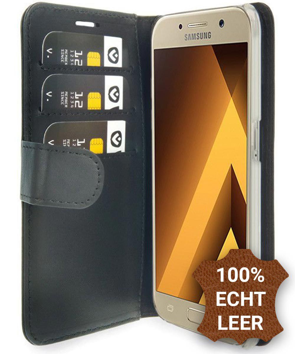Valenta Classic Luxe Samsung Galaxy A3 2017 Hoesje Leer Bookcase Zwart afbeelding 1