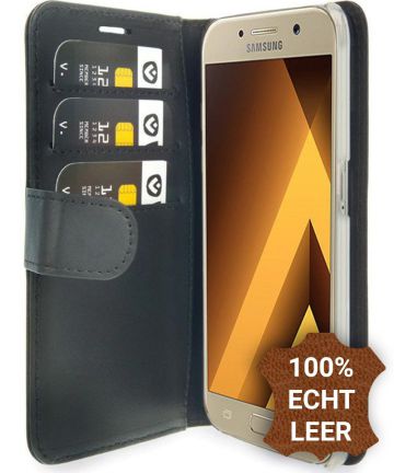Valenta Classic Luxe Samsung Galaxy A5 2017 Hoesje Leer Bookcase Zwart Hoesjes