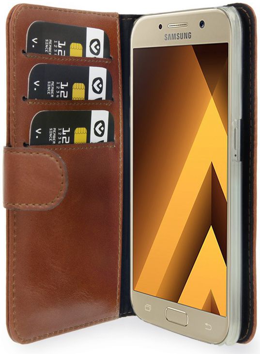 Valenta Classic Luxe Samsung Galaxy A3 2017 Hoesje Leer Bookcase Bruin afbeelding 7