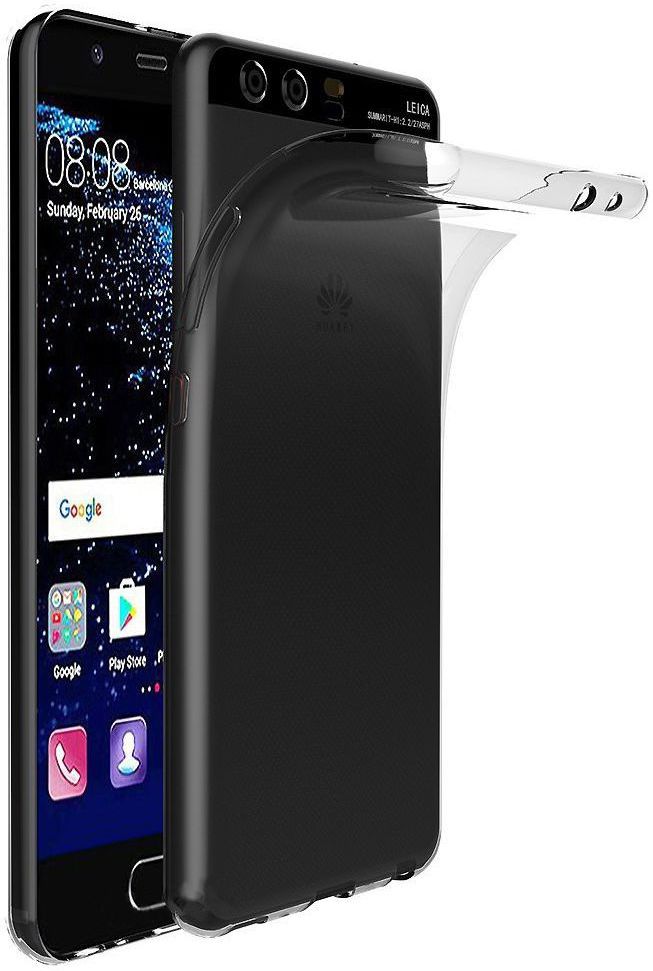 Huawei P10 Plus Hoesje Dun TPU Transparant afbeelding 1