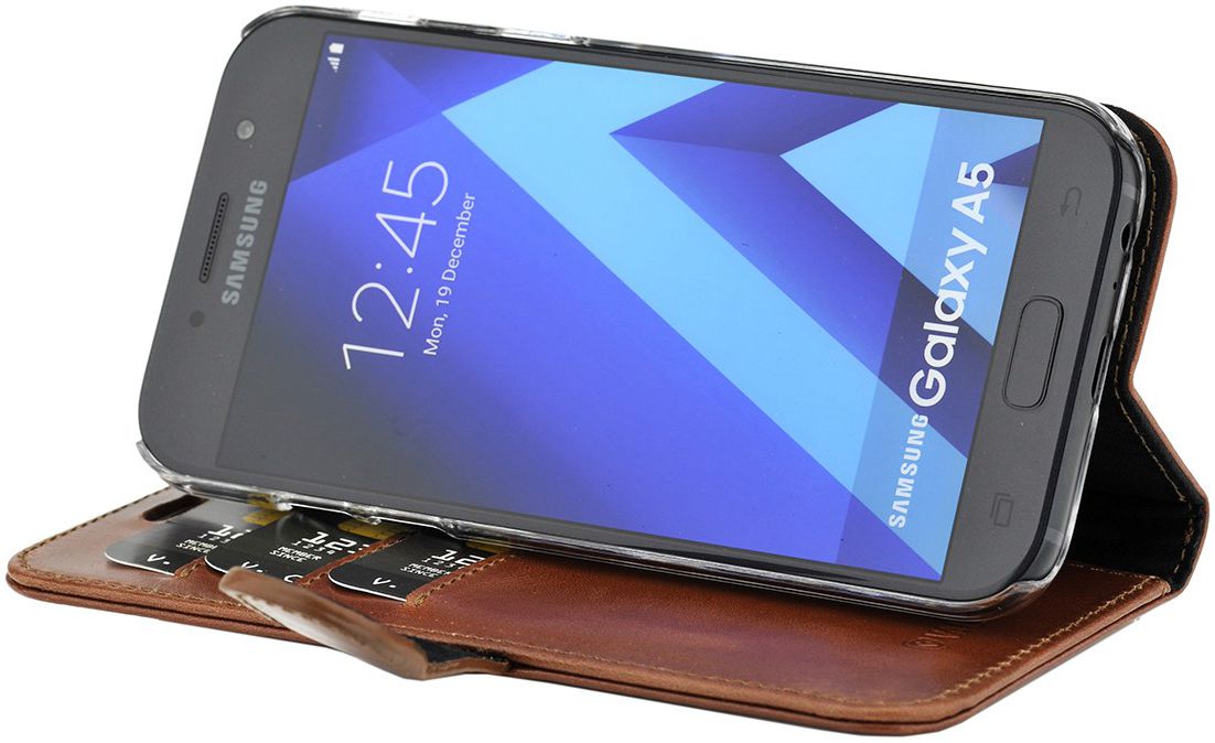 Valenta Classic Luxe Samsung Galaxy A5 2017 Hoesje Leer Bookcase Bruin afbeelding 2