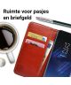 Rosso Samsung Galaxy S8 Plus Hoesje Premium Book Cover Bruin