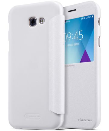 Nillkin Sparkle Series Flip Case Wit voor de Samsung Galaxy A5 2017 Hoesjes