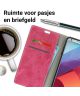 LG G6 Retro Portemonnee Hoesje Roze