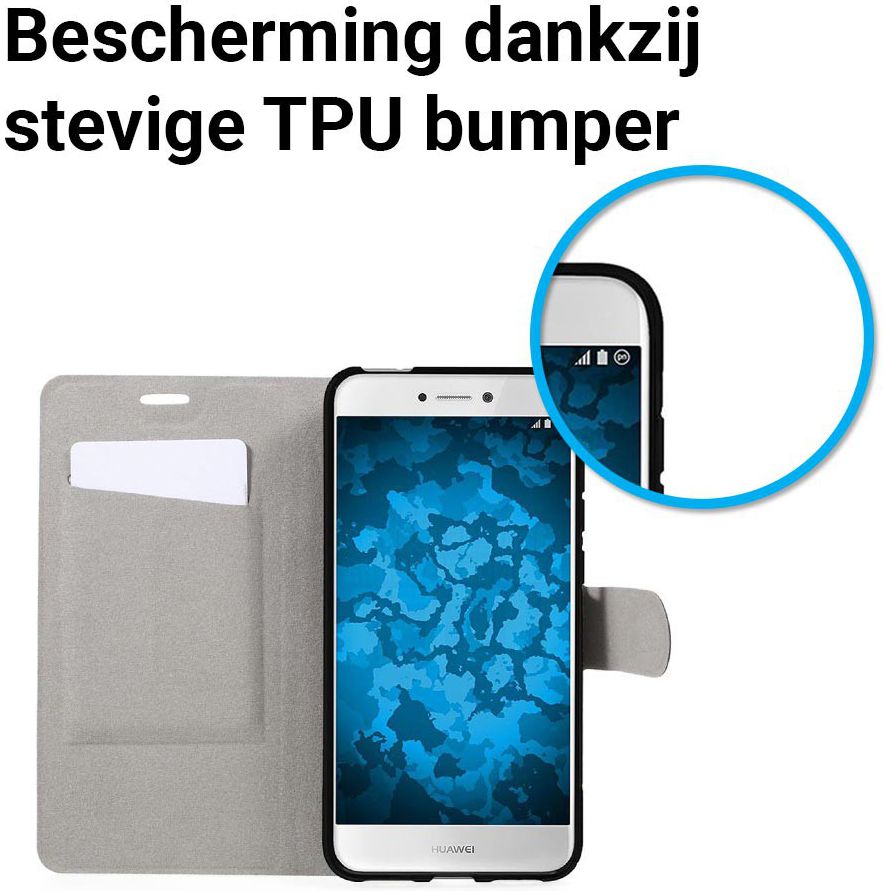 Huawei P8 Lite (2017) hoesje Zwart afbeelding 4