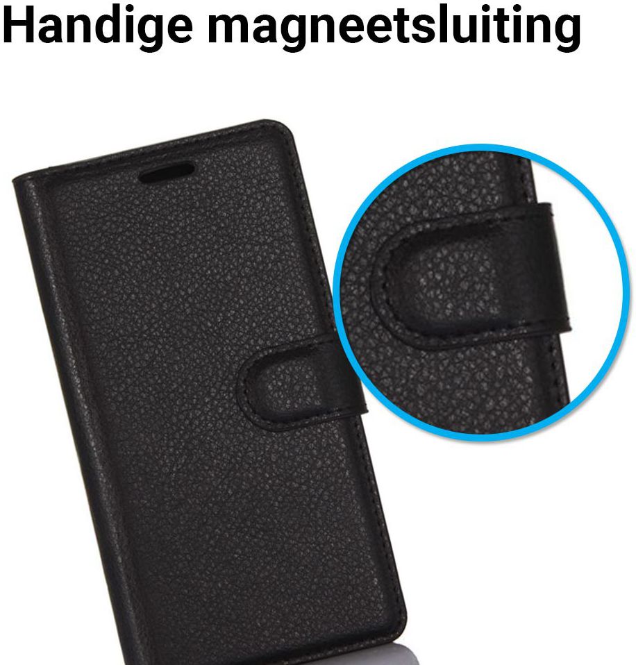 Samsung Galaxy S8 Hoesje met kaarthouder Zwart afbeelding 7