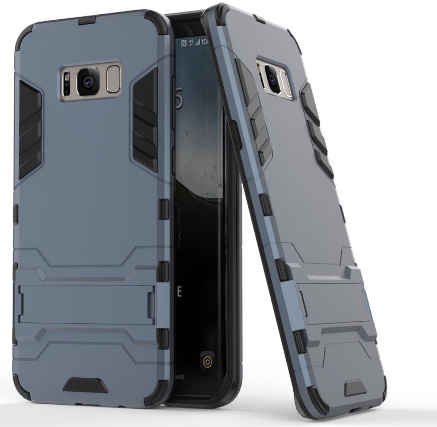 Hybride Samsung Galaxy S8 Hoesje Donker Blauw afbeelding 2