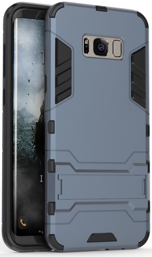 Hybride Samsung Galaxy S8 Hoesje Donker Blauw afbeelding 1