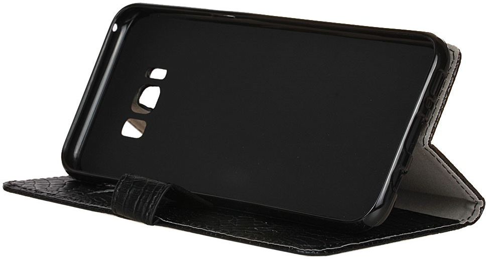 Samsung Galaxy S8 Krokodil Flipcase Zwart afbeelding 7