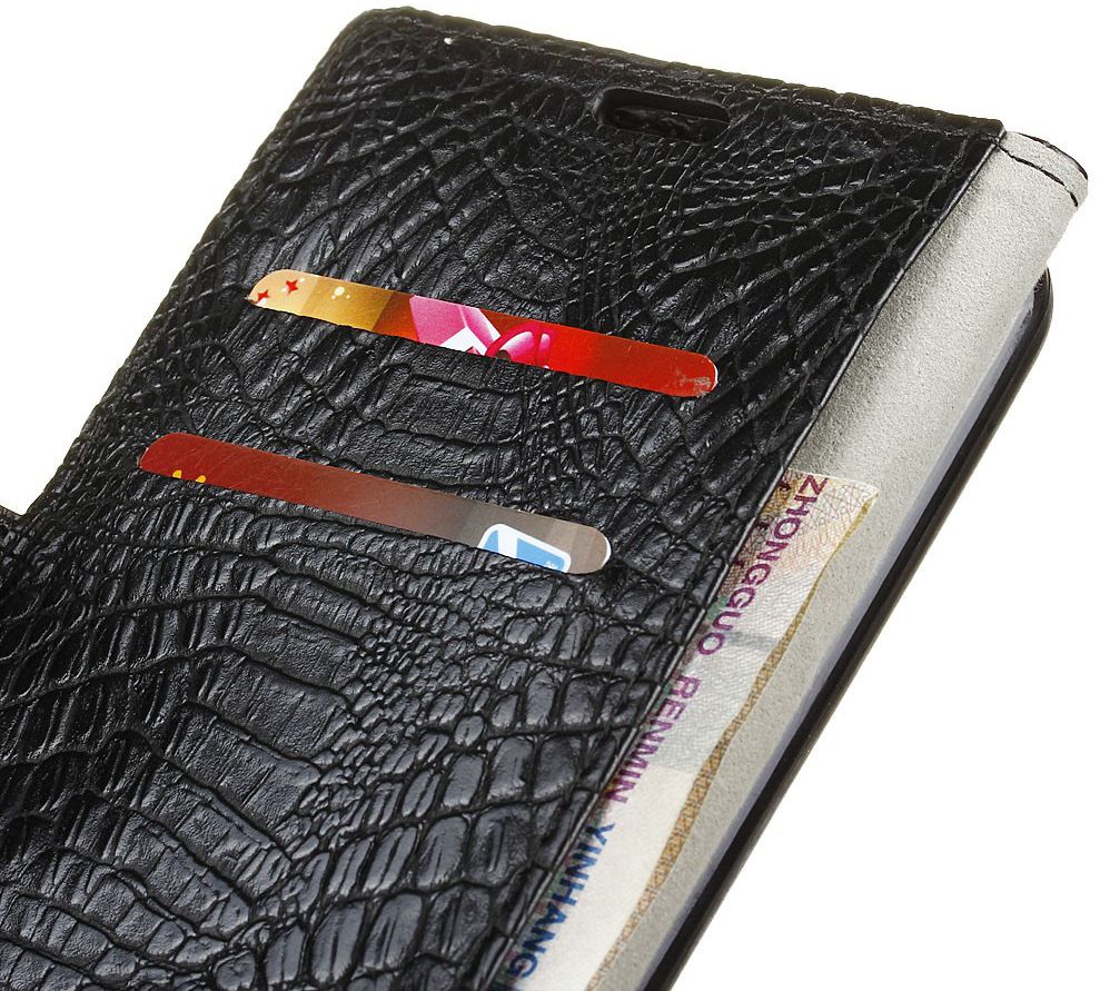 Samsung Galaxy S8 Krokodil Flipcase Zwart afbeelding 10