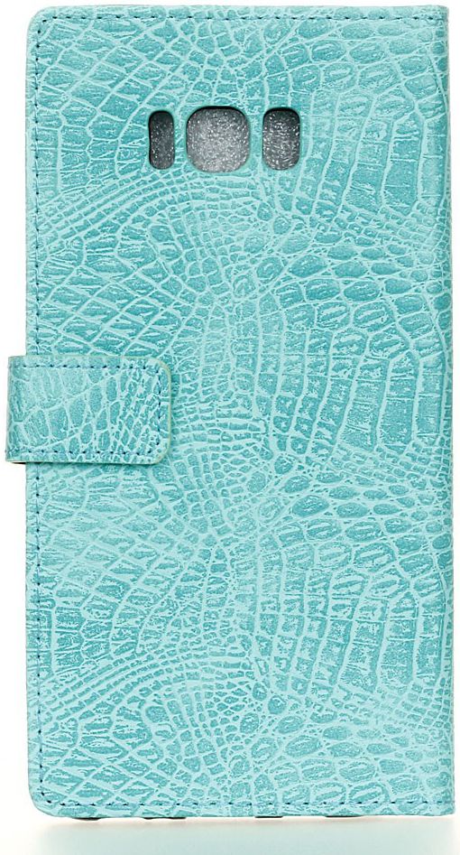 Samsung Galaxy S8 Krokodil Flipcase Blauw afbeelding 10