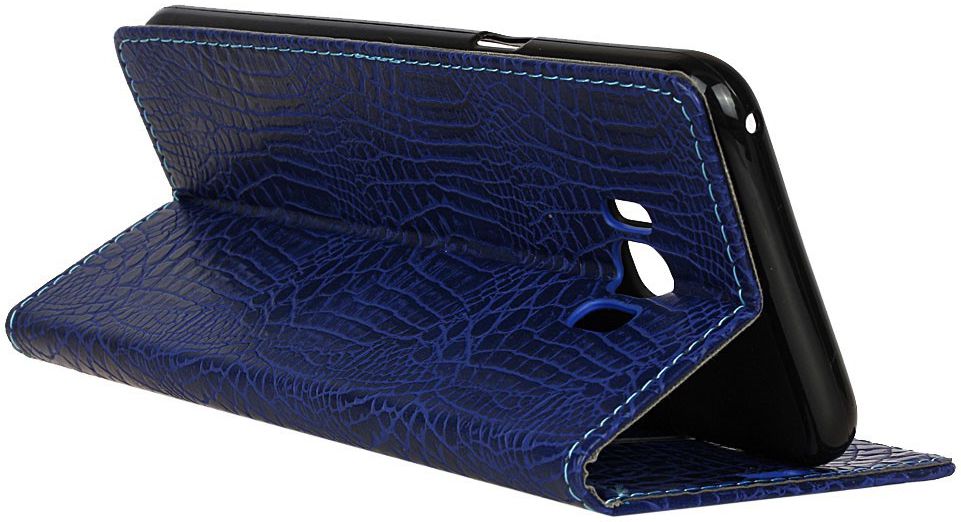 Samsung Galaxy S8 Krokodil Flipcase Donker Blauw afbeelding 7