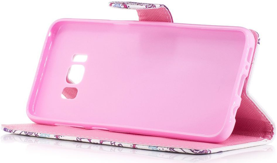 Samsung Galaxy S8 Portemonnee Print Hoesje Smile afbeelding 6