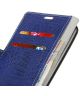 Samsung Galaxy S8 Plus Krokodil Portemonnee Case Donkerblauw