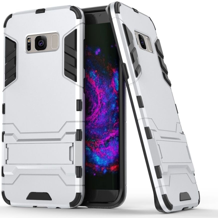 Hybride Samsung Galaxy S8 Plus Hoesje Zilver afbeelding 1