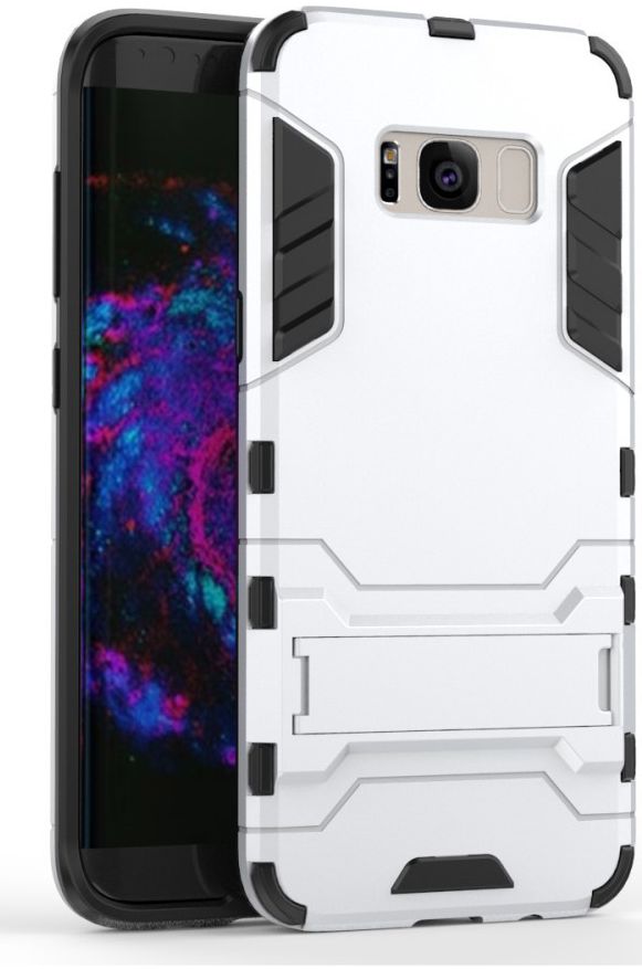 Hybride Samsung Galaxy S8 Plus Hoesje Zilver afbeelding 2