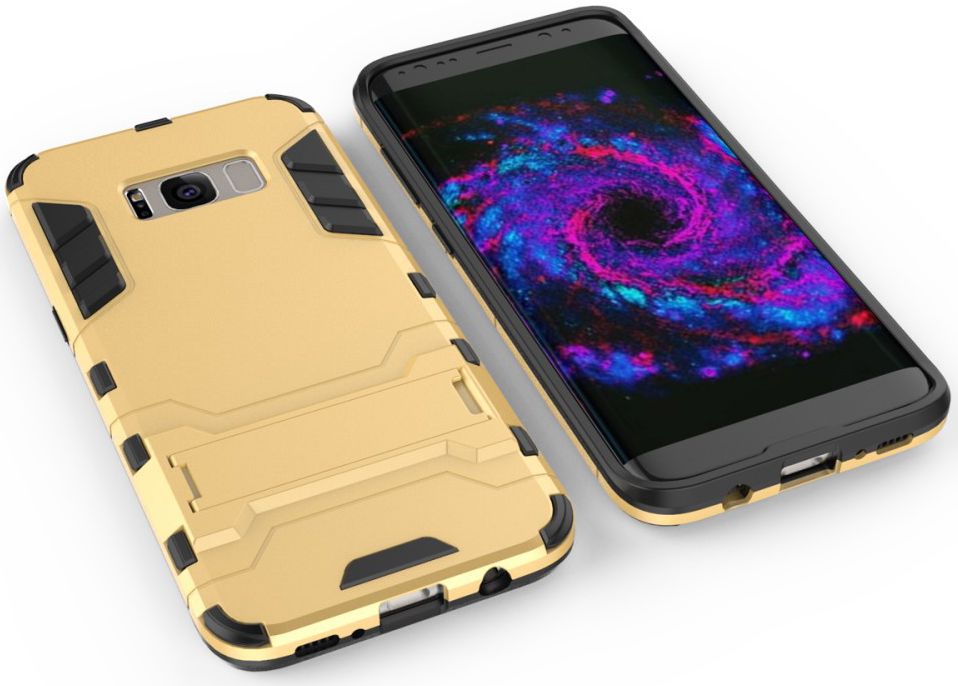Hybride Samsung Galaxy S8 Plus Hoesje Goud afbeelding 4