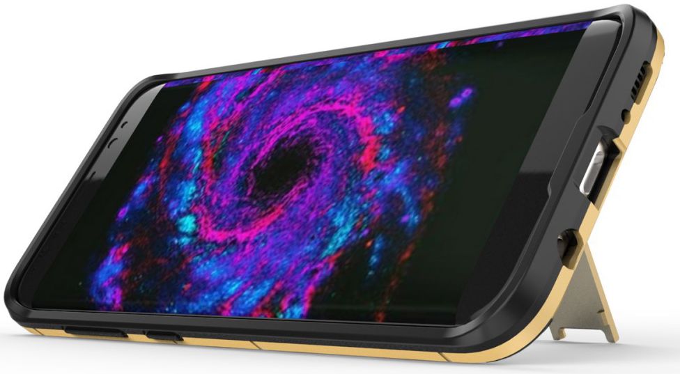 Hybride Samsung Galaxy S8 Plus Hoesje Goud afbeelding 8