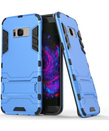 Hybride Samsung Galaxy S8 Plus Hoesje Blauw Hoesjes