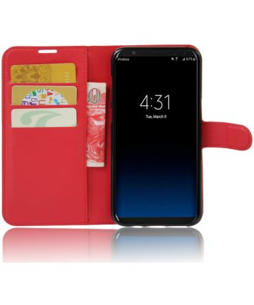 Samsung Galaxy S8 Plus Portemonnee Hoesje Rood Hoesjes