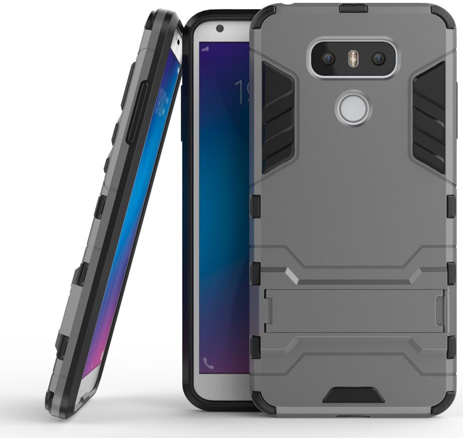 Hybride LG G6 Hoesje Grijs afbeelding 4
