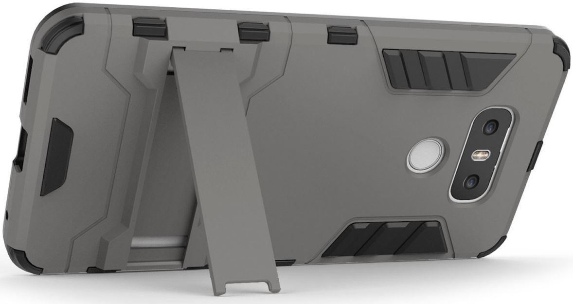 Hybride LG G6 Hoesje Grijs afbeelding 2