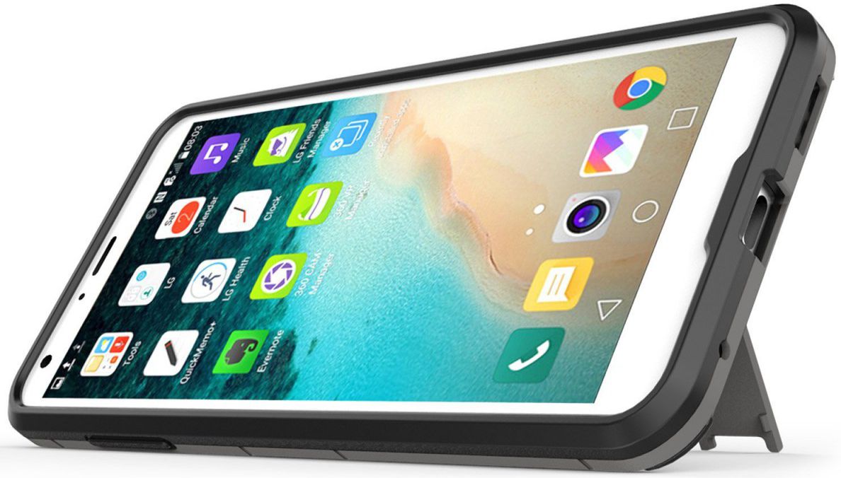 Hybride LG G6 Hoesje Grijs afbeelding 6