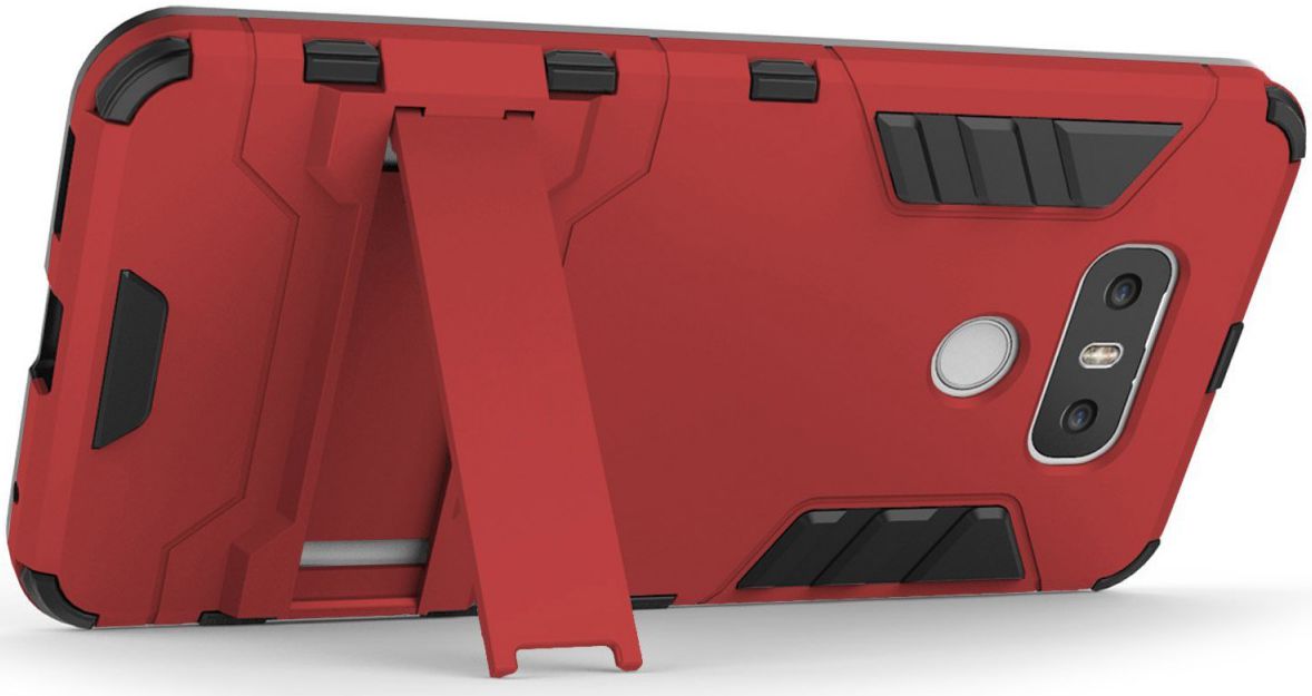 Hybride LG G6 Hoesje Rood afbeelding 2