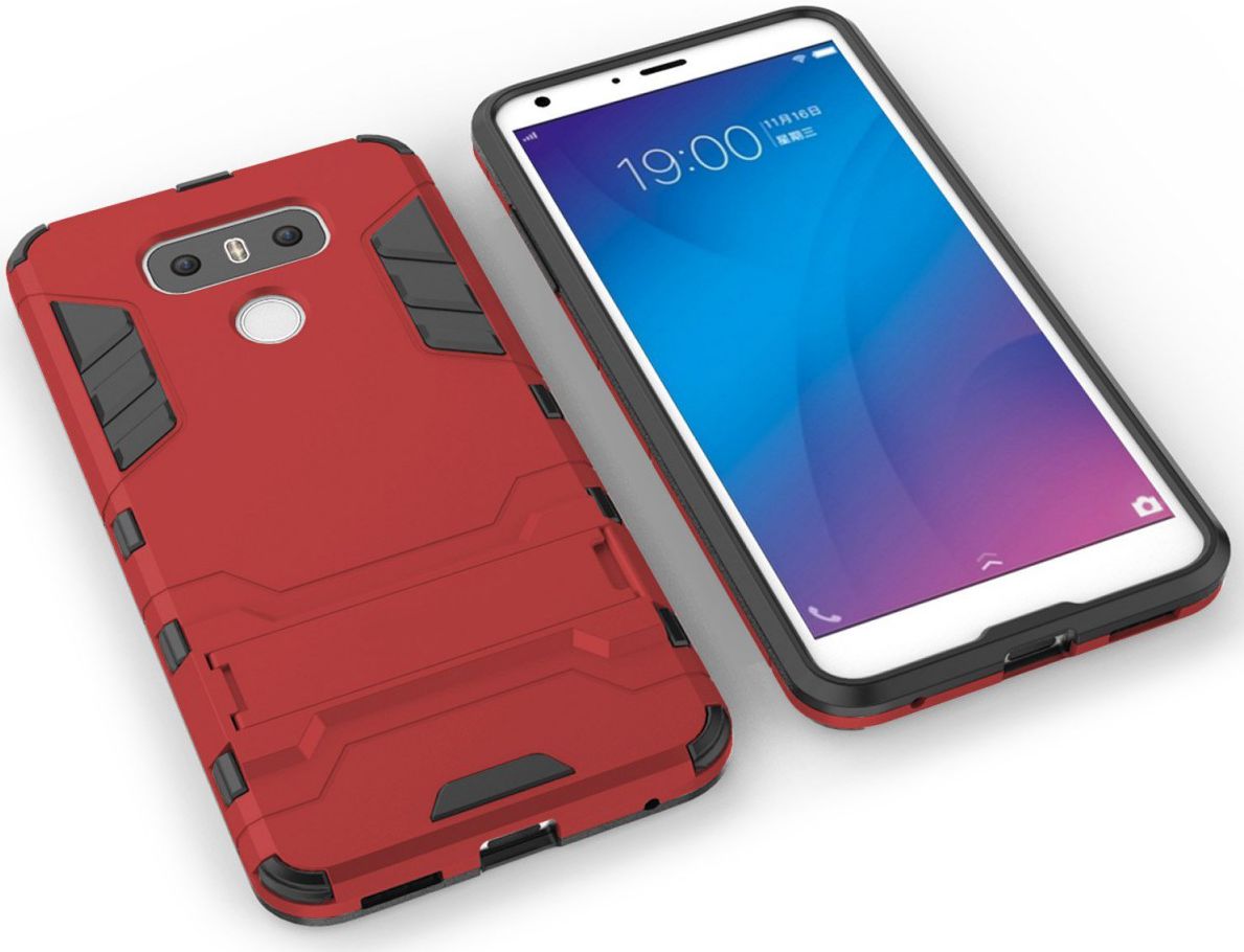 Hybride LG G6 Hoesje Rood afbeelding 5