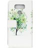 LG G6 Portemonnee Print Hoesje Green Tree