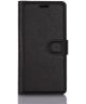 Huawei P10 Portemonnee Hoesje met Standaard Zwart