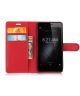 Huawei P10 Portemonnee Hoesje met Standaard Rood