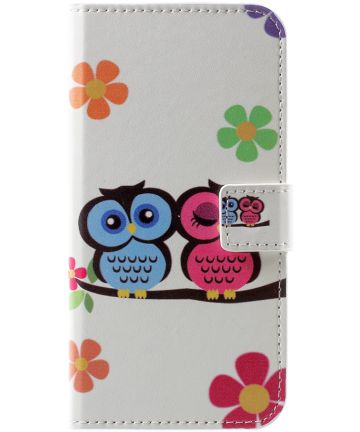 Huawei P10 Portemonnee Print Hoesje Love Owls Hoesjes