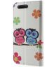 Huawei P10 Portemonnee Print Hoesje Love Owls