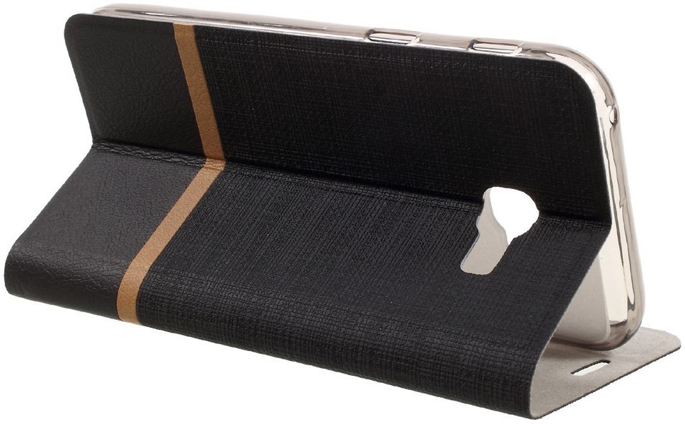 Samsung Galaxy A5 (2017) Portemonnee Stripe Hoesje Zwart afbeelding 9