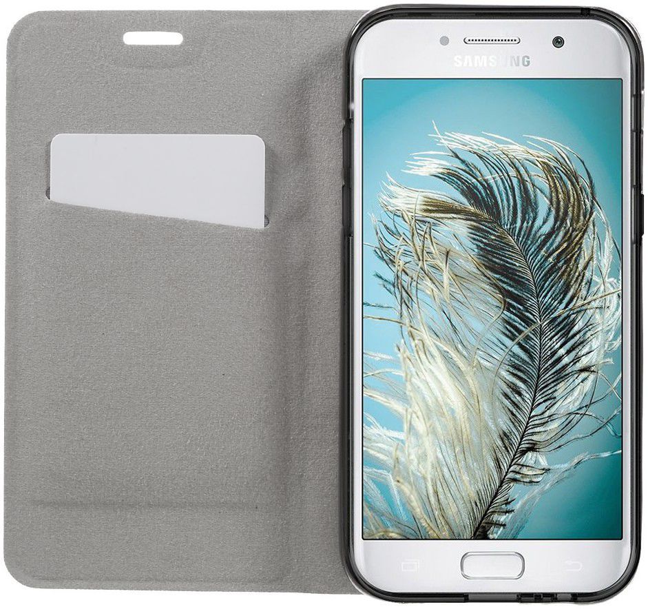 Samsung Galaxy A5 (2017) Portemonnee Stripe Hoesje Grijs afbeelding 2