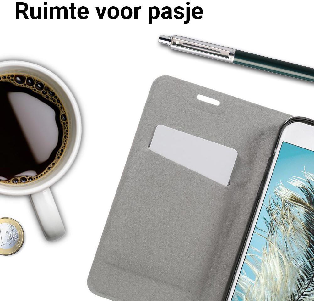 Samsung Galaxy A5 (2017) Portemonnee Stripe Hoesje Grijs afbeelding 3