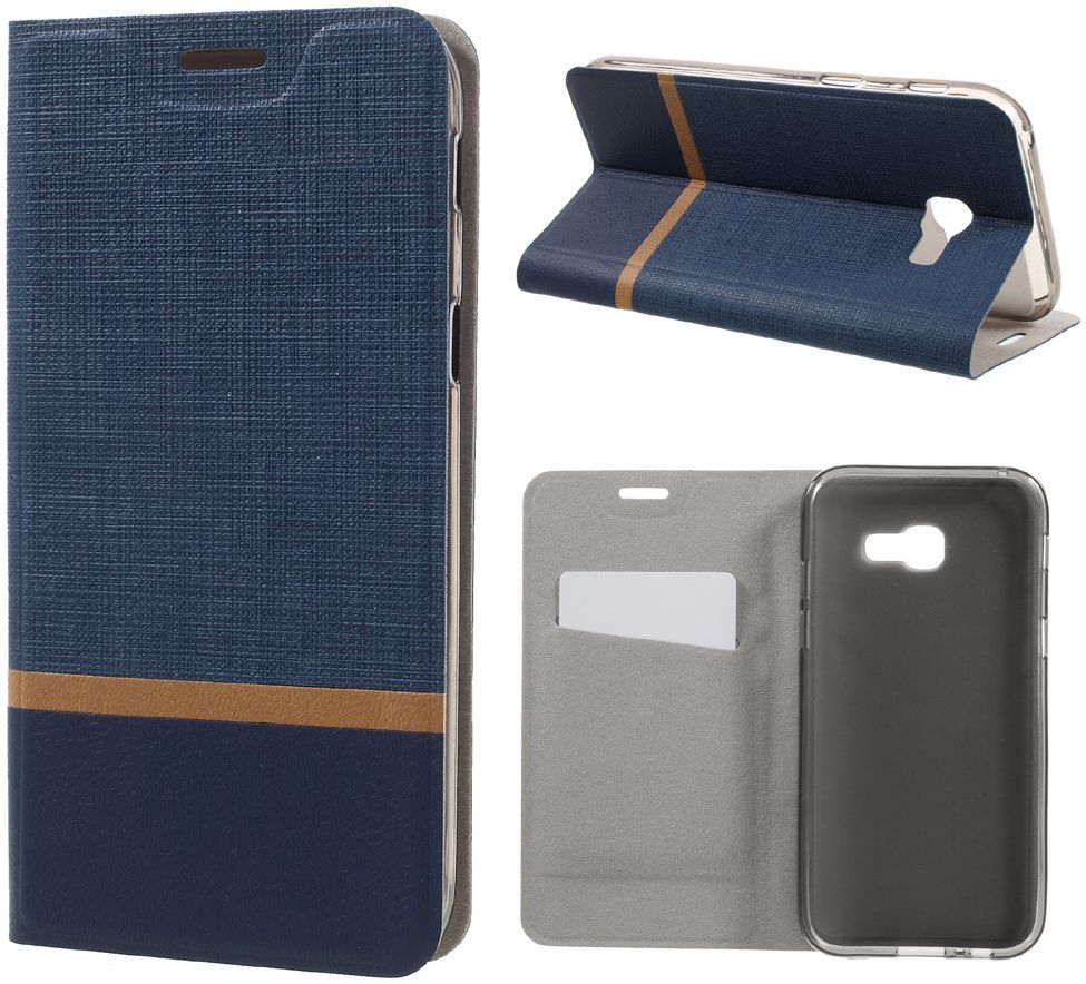 Samsung Galaxy A5 (2017) Portemonnee Stripe Hoesje Blauw afbeelding 6