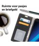 Echt Leren Samsung Galaxy A5 (2017) Hoesje Zwart