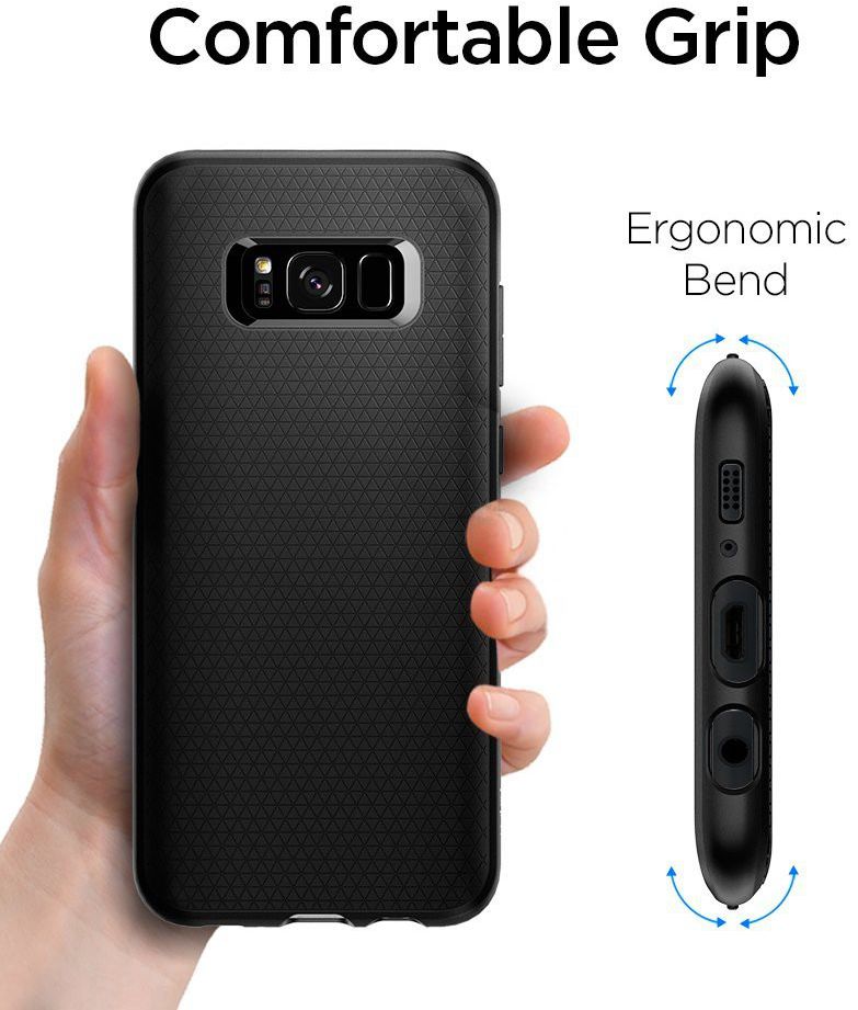 Spigen Liquid Air Samsung Galaxy S8 Case Black afbeelding 3