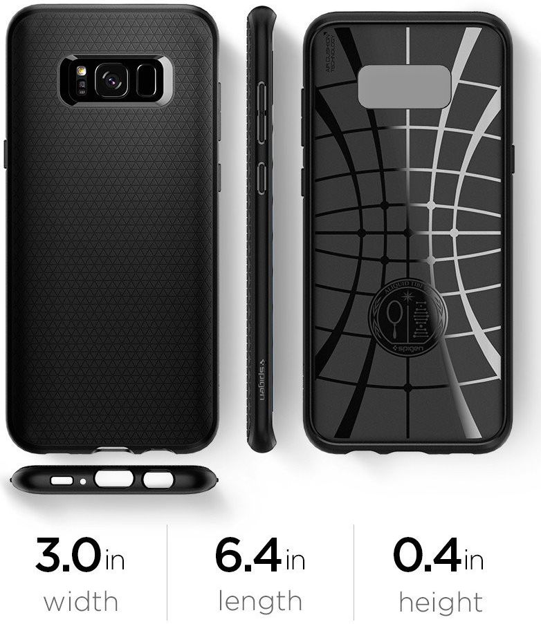 Spigen Liquid Air Samsung Galaxy S8 Case Black afbeelding 10